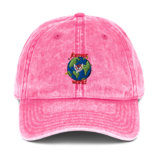 Foreverworld Vintage Cap(Pink)