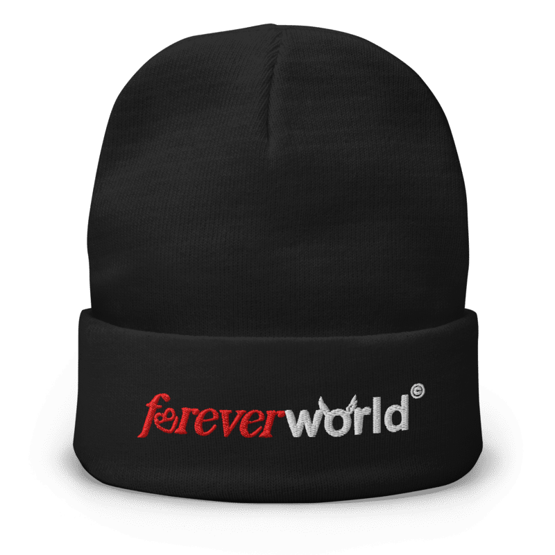 Foreverworld Knit Beanie(Black)