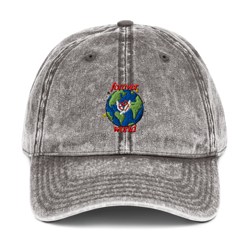 Foreverworld Vintage Cap(Grey)